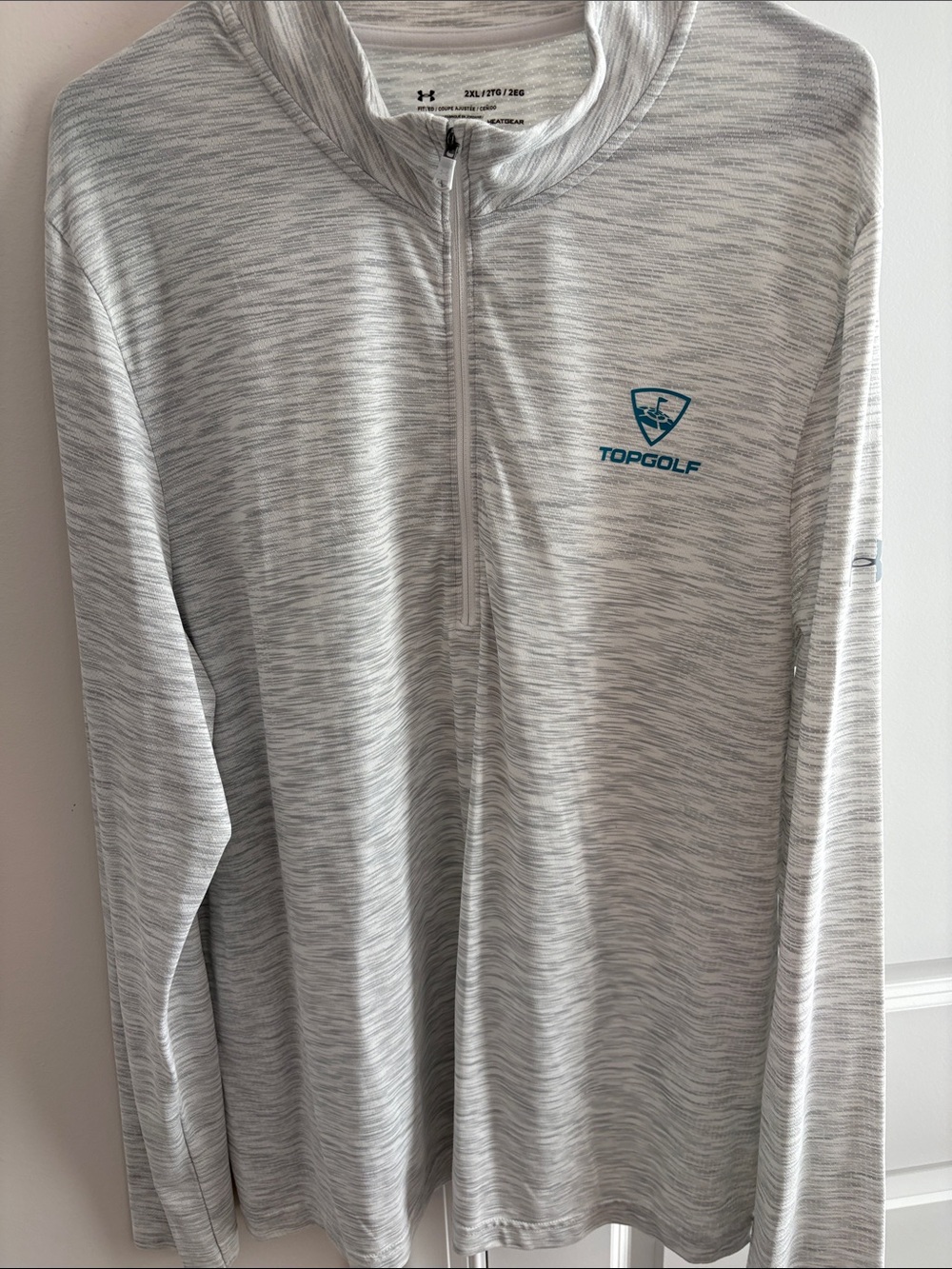 Under Armour Light Gray Topgolf Half-Zip Shirt Jacket